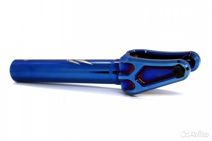 Вилка для самоката Комета Эклипс v2 Синий Хром