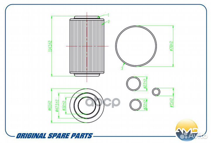 Фильтр масляный MB W204/W212/sprinter 06- (129
