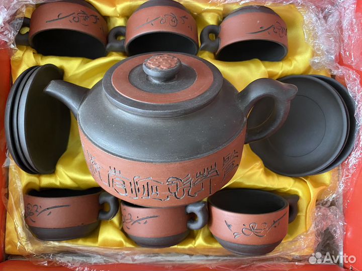 Сервиз для чайной церемонии из глины