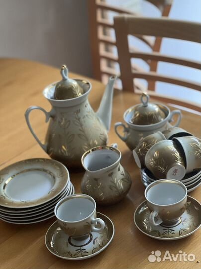 Сервиз кофейный, 6 персон, мфз