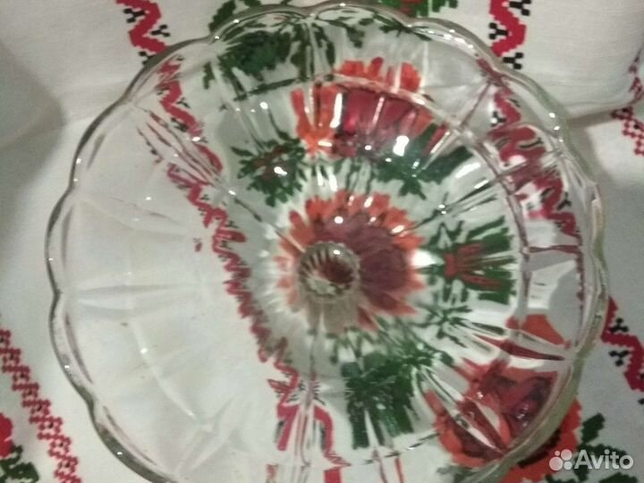 Ваза для фруктов на ножке СССР