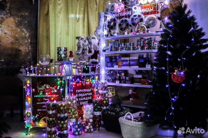 Елка искусственная литая/пвх в ассортименте