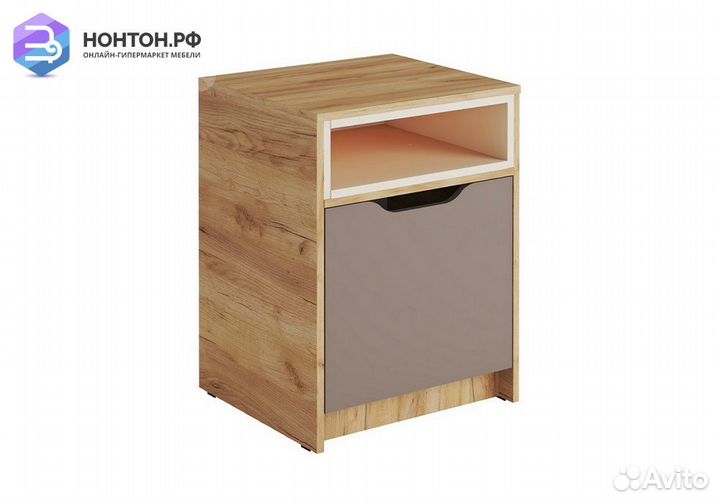 Тумба Rich дуб крафт золотой / миндаль / глиняный