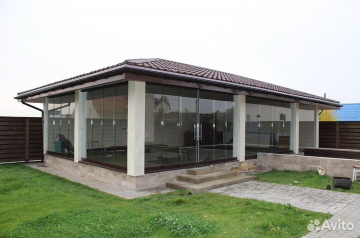 Раздвижные окна двери для беседок, террас, веранд