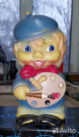 Кукла, художник, мягкая резина