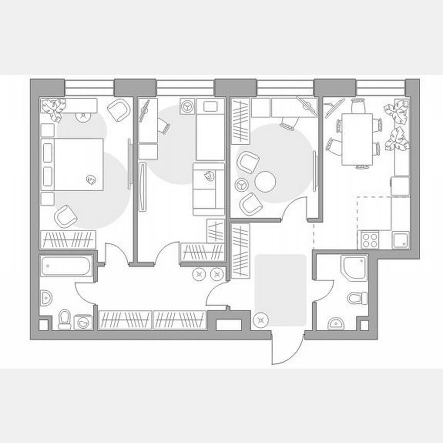 3-к. квартира, 86,8 м², 23/28 эт.