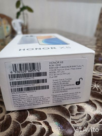 HONOR X8, 6/128 ГБ