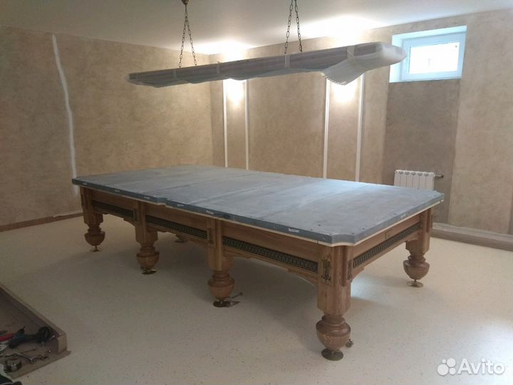 Бильярд-замена сукна, сборка