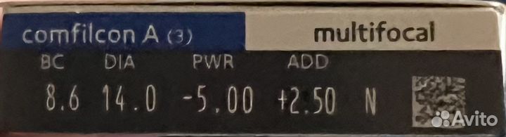 Линзы контактные мультифокальные