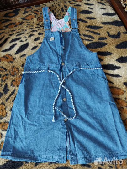Джинсовый сарафан для девочки