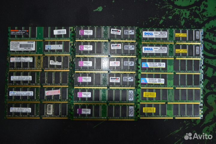 Оперативная память DDR-400 1GB и 512mb