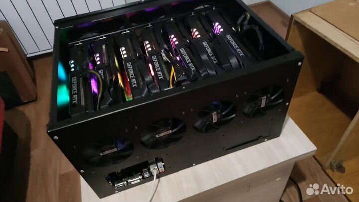 GPU-риг, профессиональная сборка, настройка