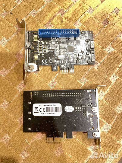 Контроллер pci-e на sata(х2) + IDE