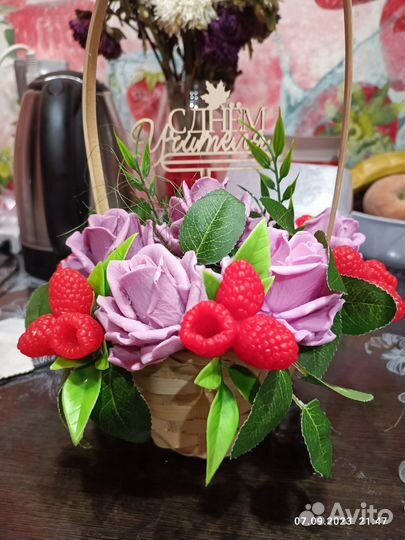 Букет цветов из мыла