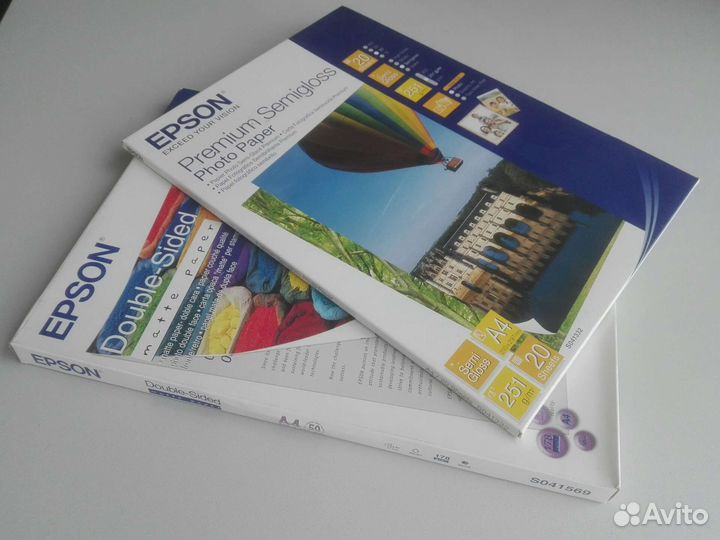Фотобумага Epson и Lomond A4