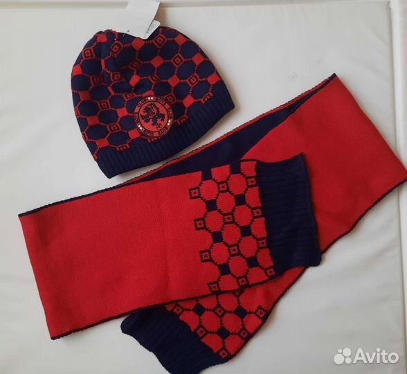 Комплект шапка и шарф для мальчика