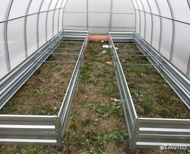 Грядки оцинкованные в теплицу