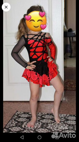 Платье для выступлений фигурное катание рост 110