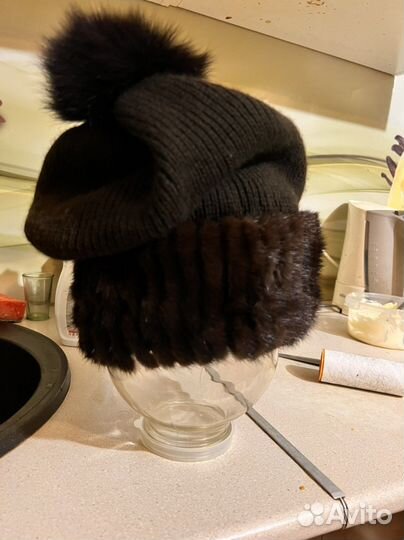 Шапка натуральная норка