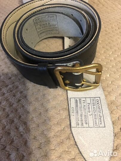 Ремень армейский кожаный