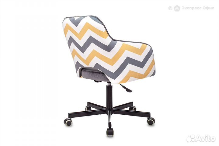 Кресло офисное Бюрократ CH-380M/ZIG/GR-yell