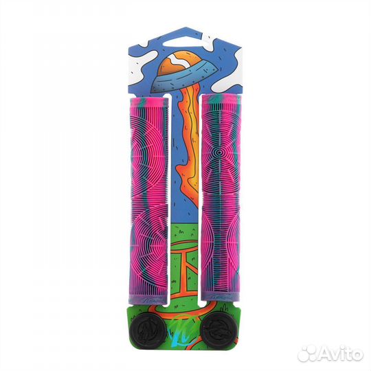 Грипсы для самоката Комета Альфа Бирюзово-розовые