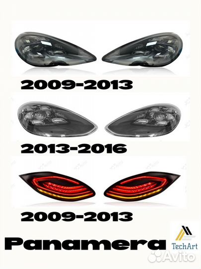 Фары и задние фонари led Porsche Cayenne Panamera