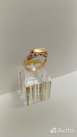 Золотое кольцо мужское