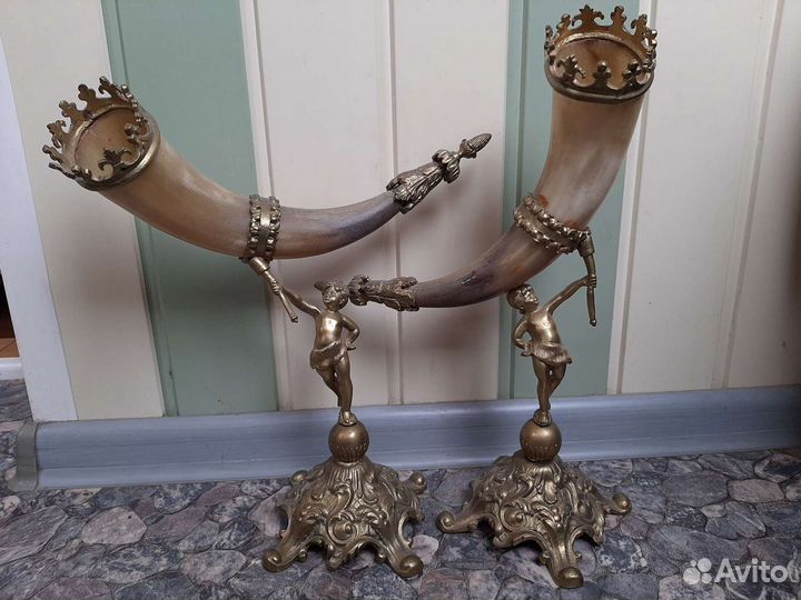 Антикварная статуэтка бронза