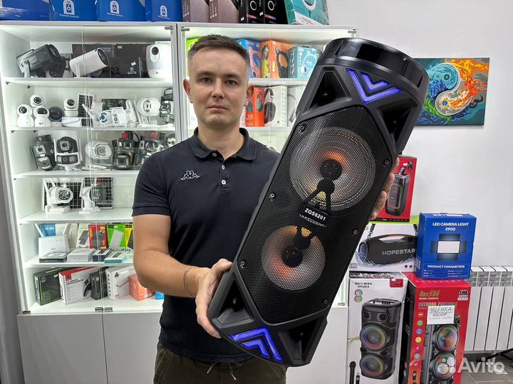 Блютуз колонка ZQS новая мощная большая