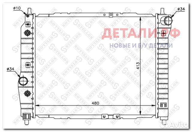 10-25323-SX радиатор системы охлаждения\ Chevrolet