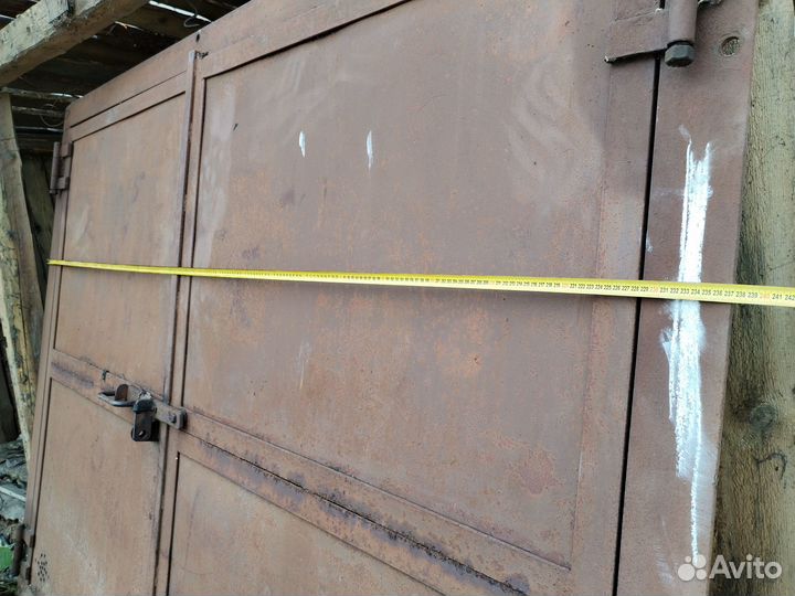 Ворота гаражные металлические бу