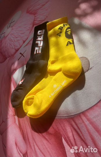 Высокие носки bape socks