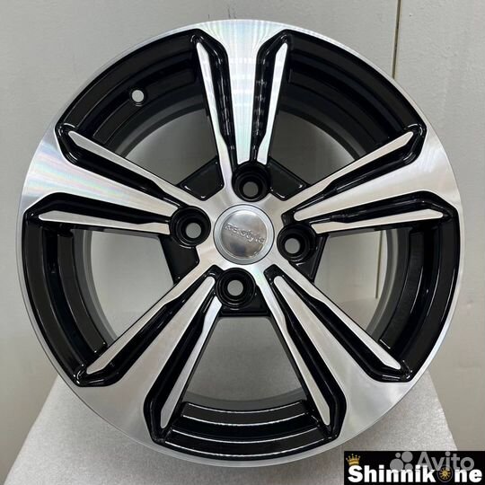 Литые диски R15 4/100 кик кс777 Solaris Алмаз Чёрн