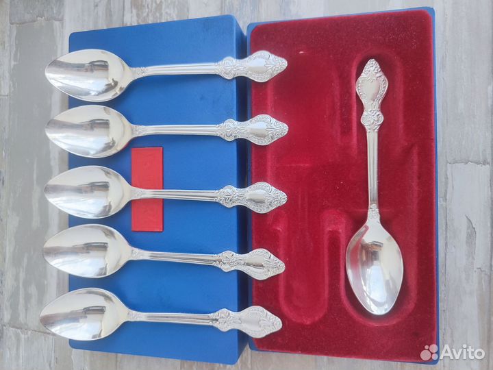 Набор чайных ложек мельхиор СССР