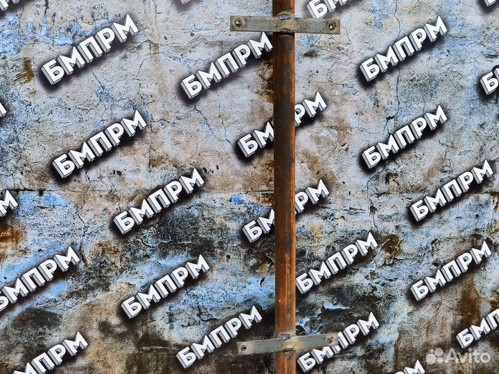 Заборная труба 60мм, 2,8м с полосой