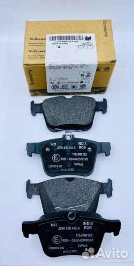 Jzw698451aa VAG Колодки тормозные задние дисковые