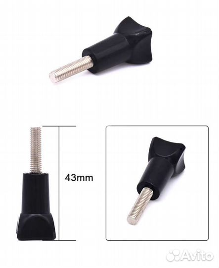 Винт для GoPro Hero 9 8 7 6 5 4 3, Xiaomi 4k, sjcm