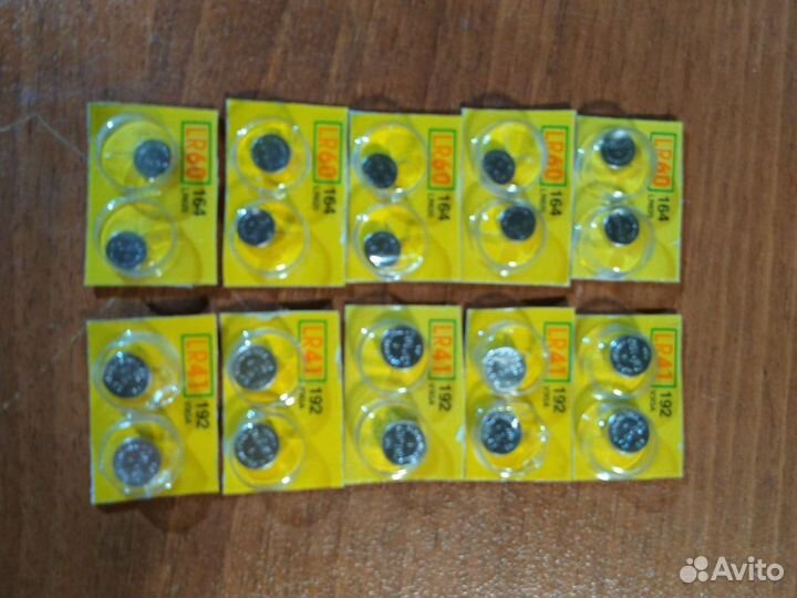 Батарейки GP алкалайновые LR41 GP192 и LR60 GP164