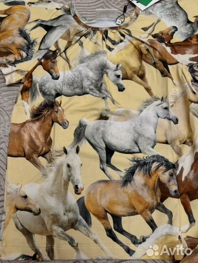 Комплект трикотаж Molo 128 лошади