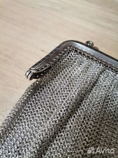 Сумочка винтажная кольчужная антикварная сумка