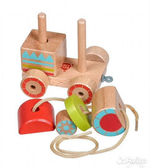 Паровоз пирамидка конструктор шнуровка