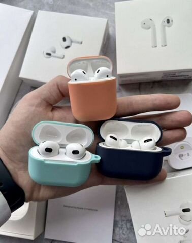 Airpods 2/3/pro + чехол + гарантия