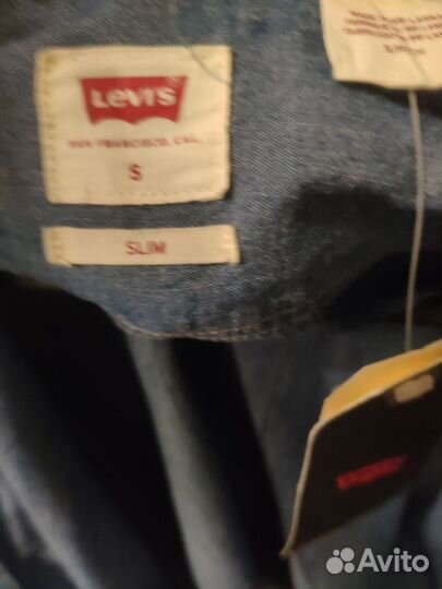 Джинсовая рубашка levis р.S (новая) Оригинал