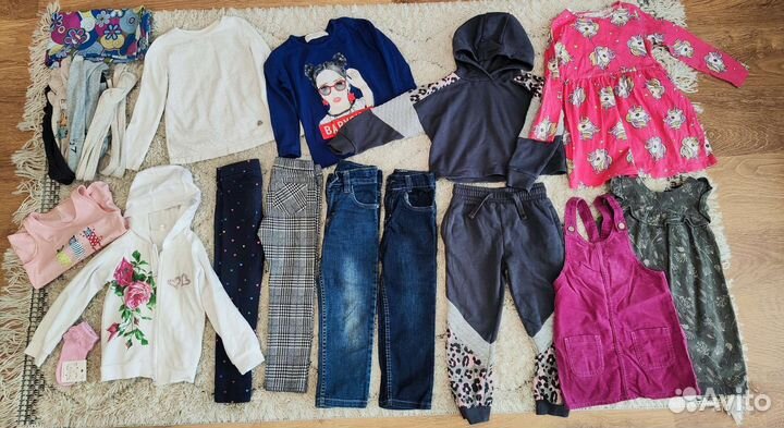 Вещи пакетом на девочку 104-110
