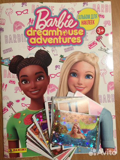 Наклейки panini Барби