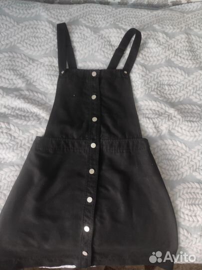 Замшевый сарафан h&m