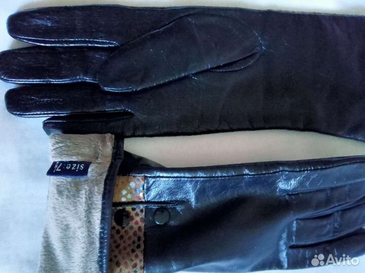 Перчатки кожаные