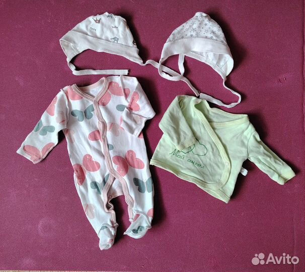 Детские вещи пакетом 0-3 месяца
