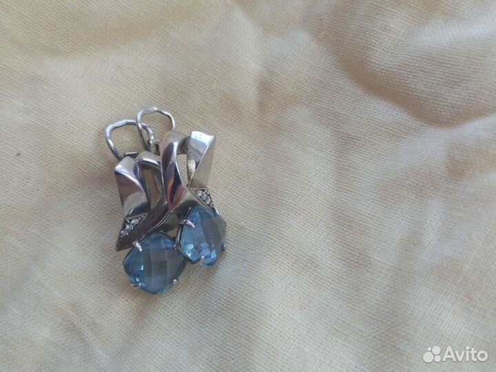 Серьги серебро